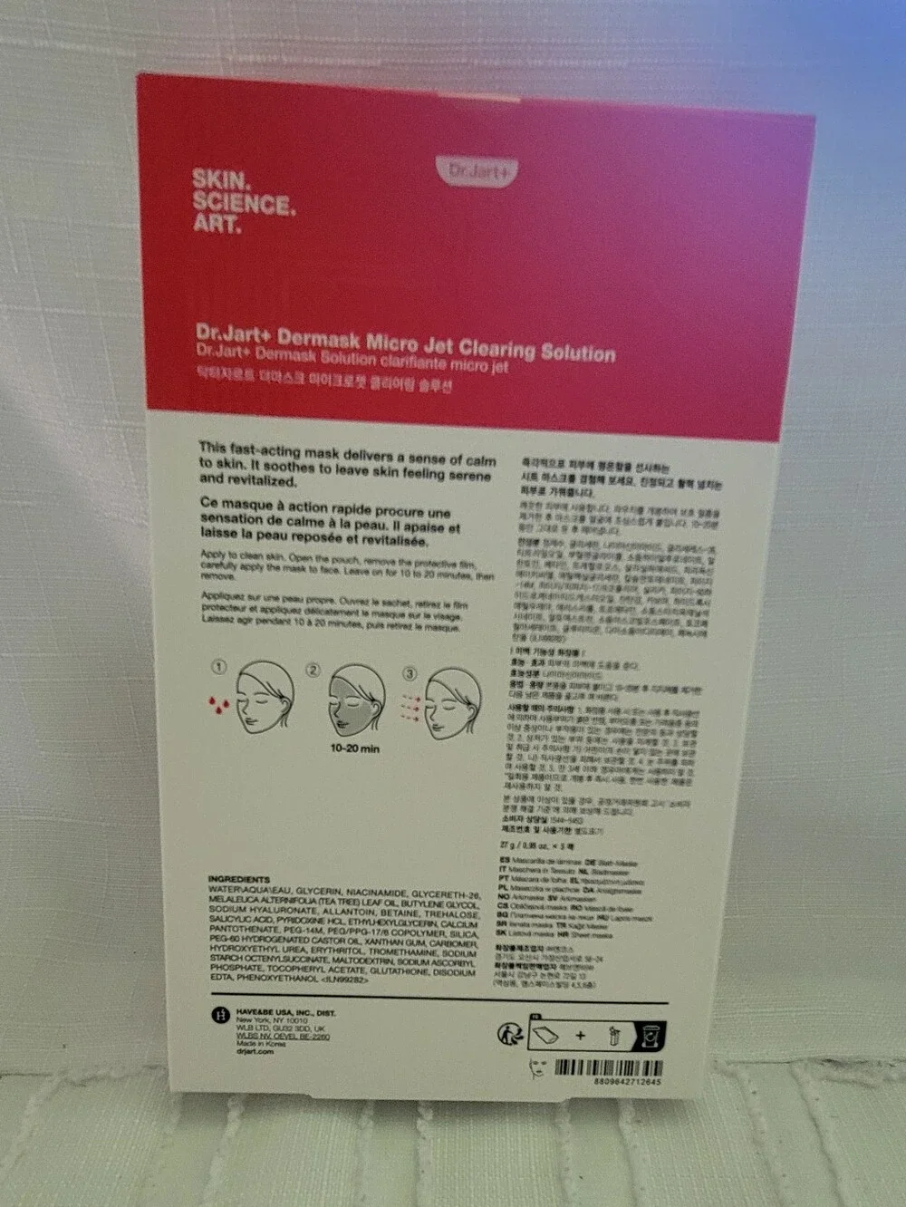 Dr.Jart+ Clearing Solution Sheet Mask - Red/Cream Capsule Design